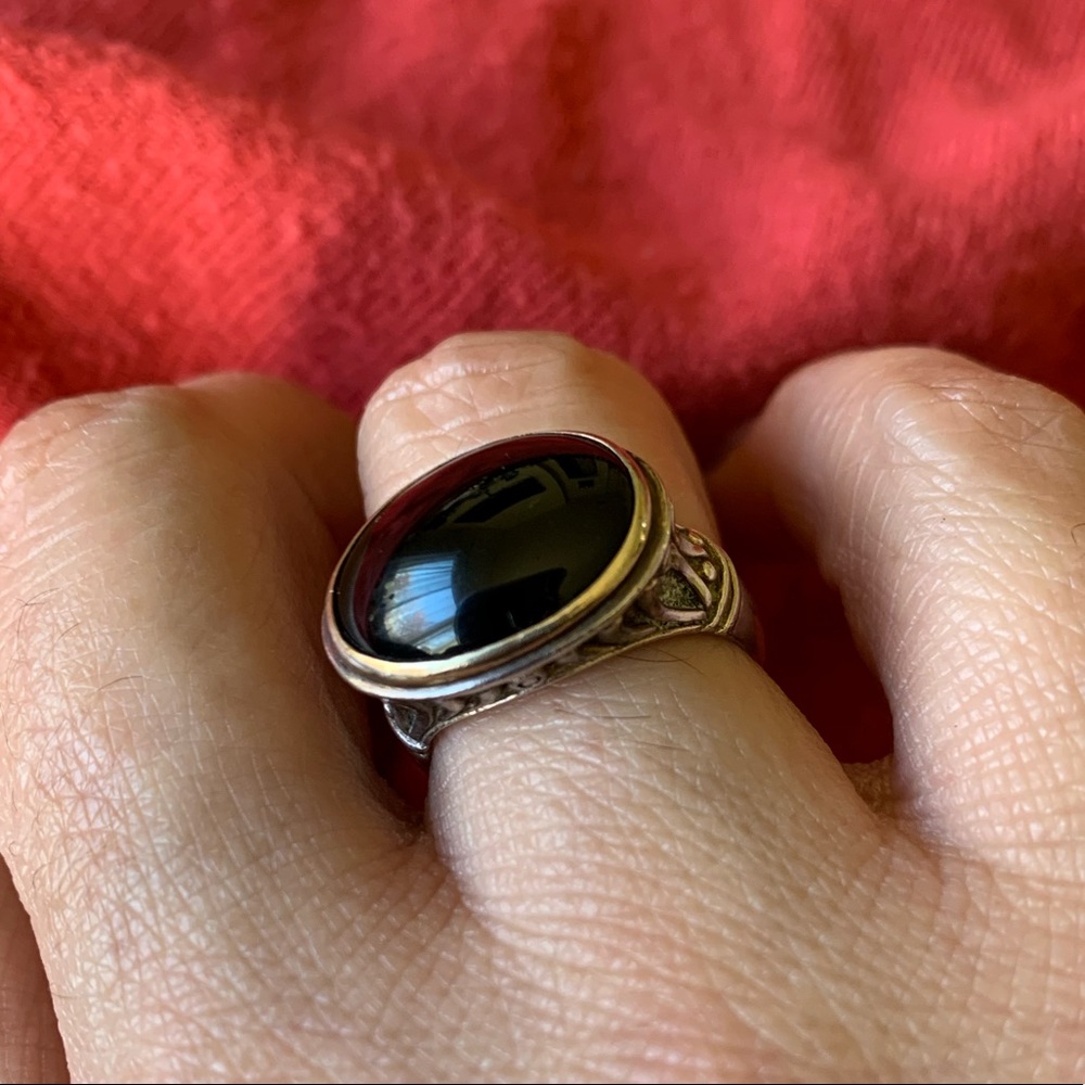 Ss Onyx Ring - image 1